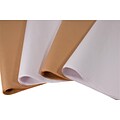 SatinWrap Solid White Tissue Paper Sheets, Size 20 x 30