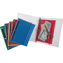 Centis® Mesh Binder Pockets, Assorted Colors