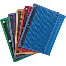 Centis® Mesh Binder Pockets, Assorted Colors