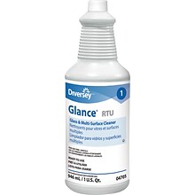 Glance RTU Glass and Multi-Surface Cleaner, Ammonia, 12/Carton (04705.)