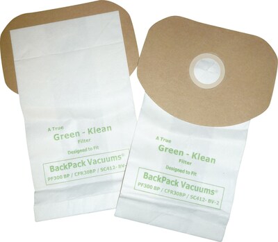 Green Klean® Replacement Vacuum Bags, Fits Sanitare® SC412 6 Qt. and BV-2 Backpacks
