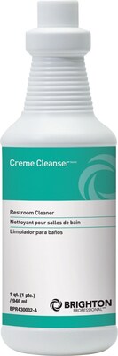 Brighton Professional™ Restroom Cleaner Cream Cleanser™, Ready To Use, Mint Scent, 32 Oz., 12/Ct