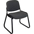 Office Star & trade; Deluxe Sled Base Armless Guest Chair; Onyx