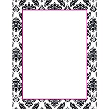 Great Papers® Black & White Damask Stationery, 80/Pack