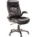 Quill Cermeno Managers Chair, Bonded Leather, Brown, Seat: 18.5W x 19.69D, Back: 19.88W x 23.23H