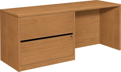 HON 10500 Series Credenza with Left Lateral File, Harvest, 29.5H x 72W x 24D