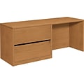 HON 10500 Series Credenza with Left Lateral File, Harvest, 29.5H x 72W x 24D