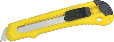 Stanley® 18mm Retractable Pocket Cutters, Yellow, 30/Pack (680-10-143P)