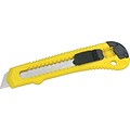 Stanley® 18mm Retractable Pocket Cutters, Yellow, 30/Pack (680-10-143P)