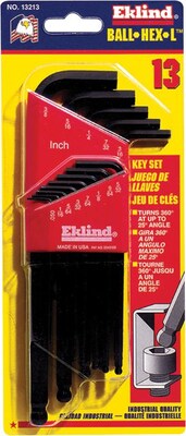 Eklind® Ball-Hex-L™ Key Sets, Wrench, Long Series, 13 piece