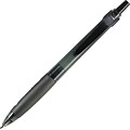 Integra Retractable Ballpoint Pen; Black, Rubber Grip