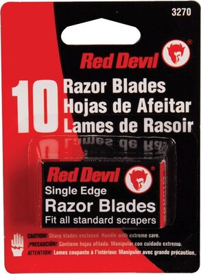 Red Devil® Single Edge Razor Blade, 10 Blades