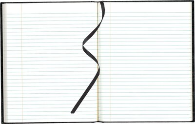 Blueline Executive Hardcover Journal, 8.5" x 10.75", College Ruled, Black, 150 Pages (A10.81)