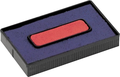 2000 PLUSFelt Replacement Ink Pad for 2000 PLUS Economy Message Dater, Red/Blue (COS061797)