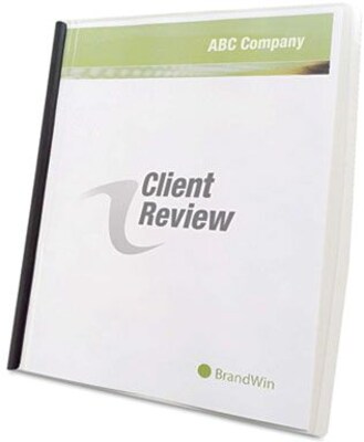 GBC Slide n Bind Report Cover, Letter Size, Clear, 10/Pack (W67504)