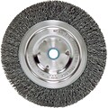Weiler® Bench Grinder Wheels, Medium Face Wheel, Wire Material Steel, 6 Diameter