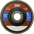 Weiler® Vortec Pro® Abrasive Flap Discs, 60 Grit, 4-1/2, 5/8 Arbor Diameter