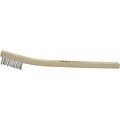 Weiler® Small Hand Scratch Brushes, 8 3/4 Block, Brass Bristles, Curved Handle