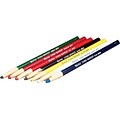Markal® Crayon Tip Paper-Wrapped China Markers, White, Dozen