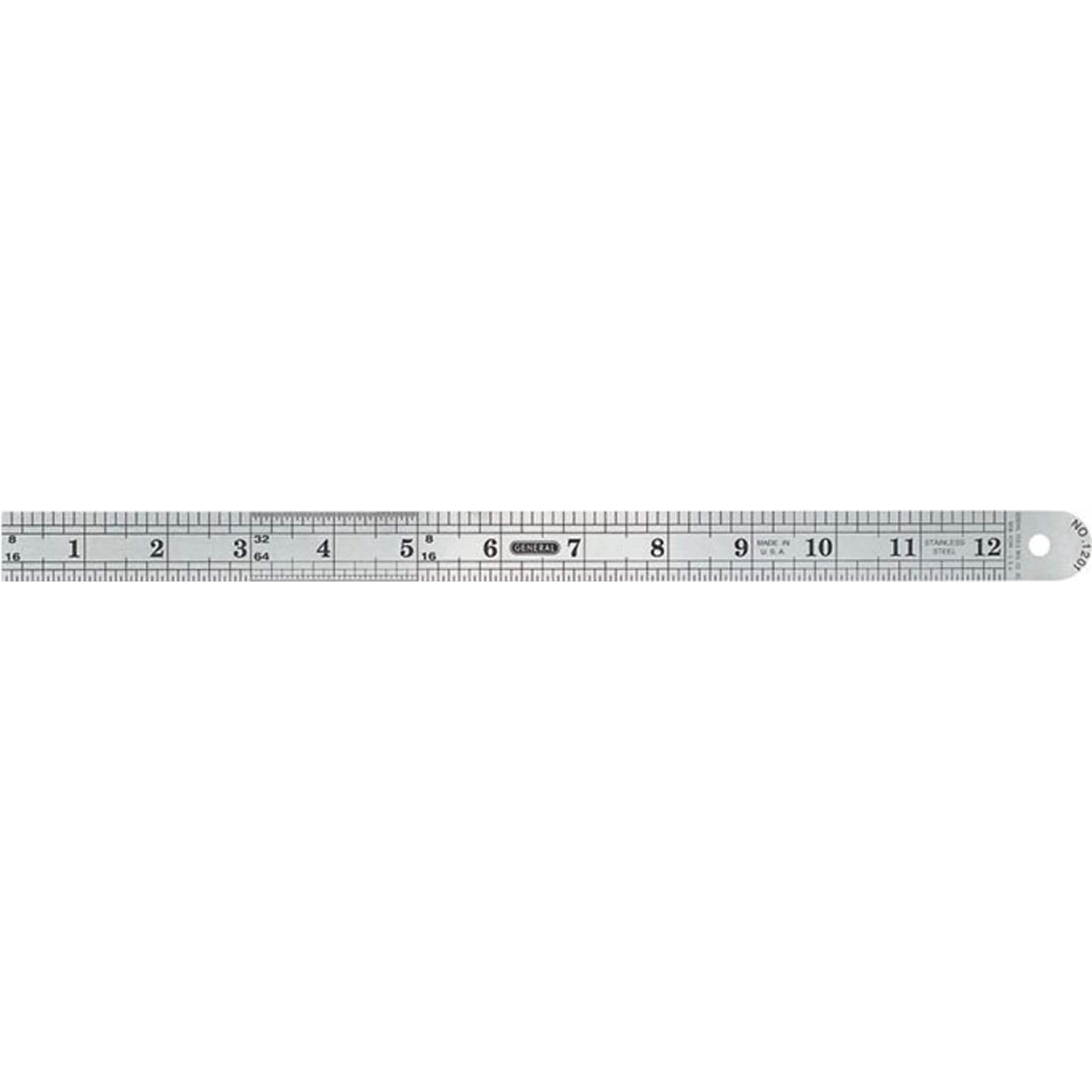 General Industrial Precision 13 Flexible Ruler, Stainless Steel