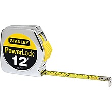 Stanley® Powerlock® Tape Rules,1/2 x 3.500m/12ft Blade