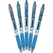 Pilot B2P Bottle 2 Pen Retractable Ballpoint Pens, Medium Point, Assorted Ink, 5/Pack (32814)