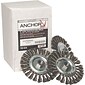 Anchor Brand  Standard Twist Knot Wheel, Carbon Steel, Knot Wire Size 0.0230", 6" Diam.