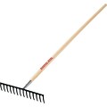 Jackson® True Temper® Level Head & Thatching Rake, Curved 14 Tines, Forged Steel Blade