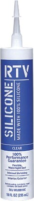 White Lightning® Contractor RTV Silicone Sealant, Clear Color, 10 oz.