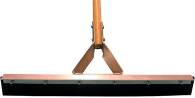 Magnolia Brush Lacquered Wood Handle Straight Driveway Floor Squeegee; 30