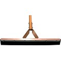 Magnolia Brush Lacquered Wood Handle Straight Floor Squeegee; 24