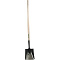 Union Tools® Square Point Digging Shovel, Steel Blade, 48 Handle