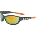 Harley-Davidson® 1000 Series Safety Glasses, Gunmetal Frame, Orange Mirror Tint