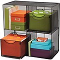 Safco Mesh Cube Storage Organizer, Onyx