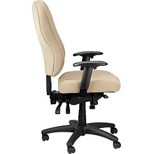 Tempur-Pedic Ergonomic Mid-Back Fabric Task Chair, Adjustable Arms, Beige