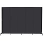 Screenflex Portable Room Divider, Charcoal Fabric, Charcoal Frame, 6' x 9', 5 Panels