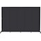 Screenflex Portable Room Divider, Charcoal Fabric, Charcoal Frame, 6 x 9, 5 Panels