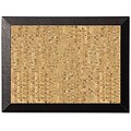 MasterVision Cork Bulletin Board, Black Wood Frame, 18Hx24W