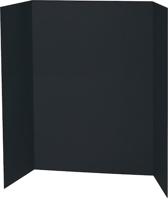 Spotlight Corrugated Presentation Display Boards, 48 x 36, Black, 24/Carton (3766)