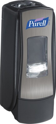 PURELL ADX 7 Wall Mounted Hand Sanitizer Dispenser, Black/Chrome (8728-06)