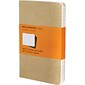 Moleskine Cahier Journal, Set of 3, Soft Cover, Pocket, 3.5" x 5.5", Ruled, Kraft Brown