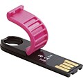 Verbatim Micro Plus 97757 8GB USB 2.0 Flash Drive, Hot Pink/Black