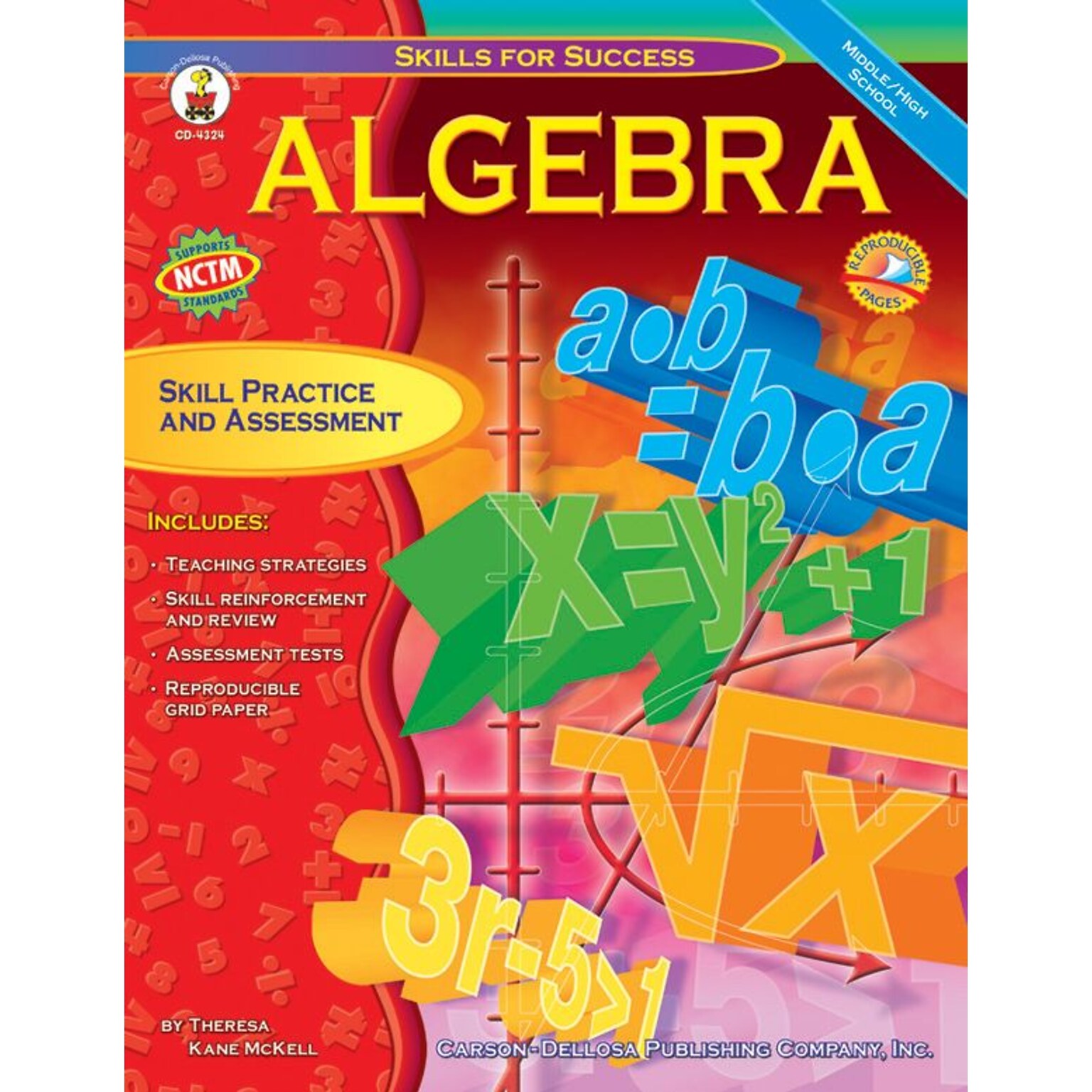 Carson-Dellosa Algebra Resource Book, Middle/High School