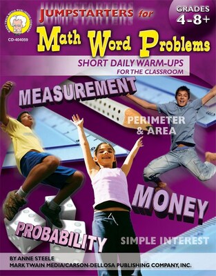 Mark Twain Jumpstarters for Math Word Problems Resource Book