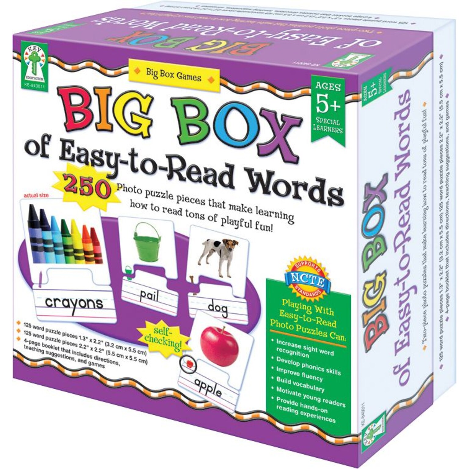 Key Education Big Box of Easy-to-Read Words Board Game