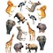 Carson-Dellosa Wild Animals of the Serengeti Shape Stickers