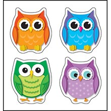 Carson-Dellosa Colorful Owls Shape Stickers