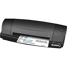 Ambir DS687-AS Portable Sheetfed Portable Scanner, Black