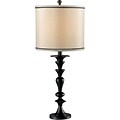 Kenroy Home Bobbin Table Lamp, Dark Graphite Finish