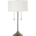 Kenroy Home Stowe Table Lamp, Brushed Steel Finish